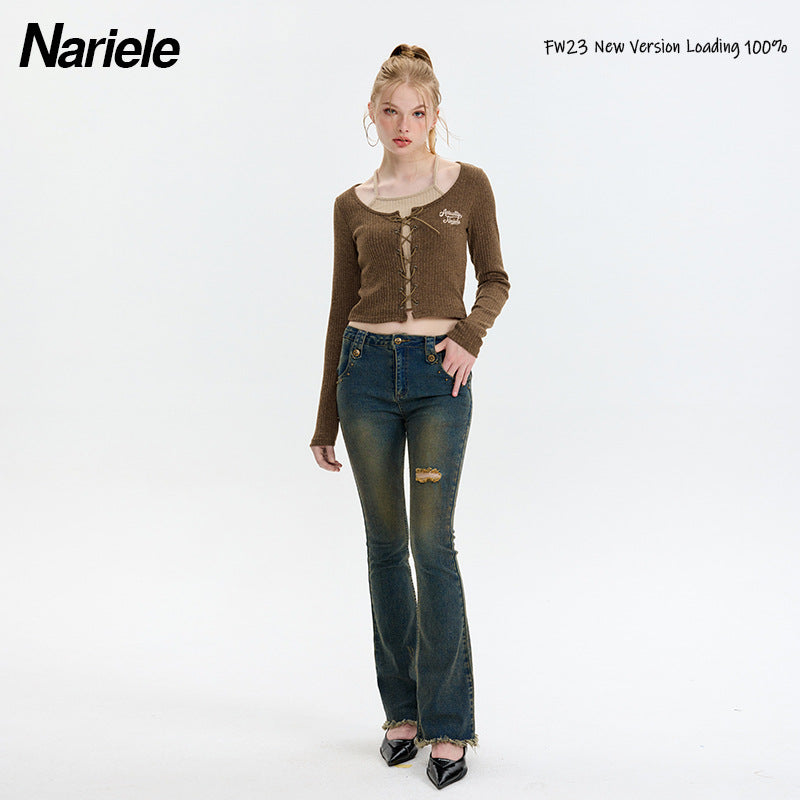 Nariele American Spice Girl Embroidered Cardigan