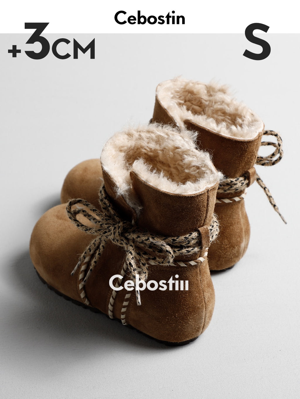 Cebostin Cow Velvet Thermal Boots