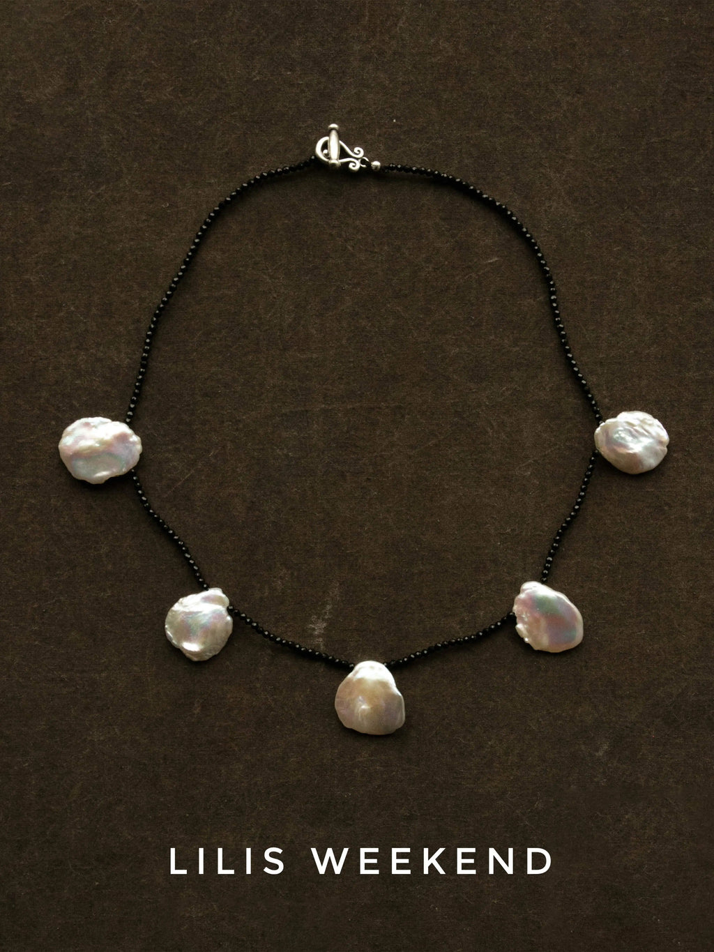 Lilis Weekend Vintage Petal Pearl Necklace