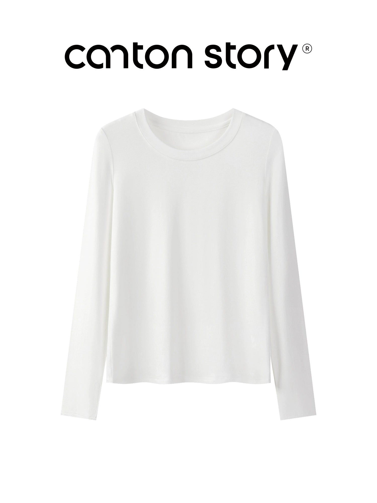 Cantonstory Shoulder Casual Versatile Bottom Shirt