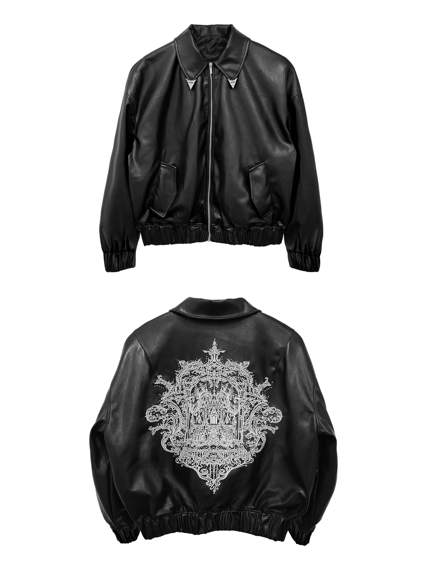 WANNA LAB Embroidered Corner Jacket