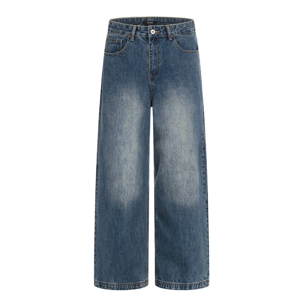 11KN Vintage Loose Straight Wide Leg Floor Mopping Casual Pants