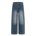 11KN Vintage Loose Straight Wide Leg Floor Mopping Casual Pants