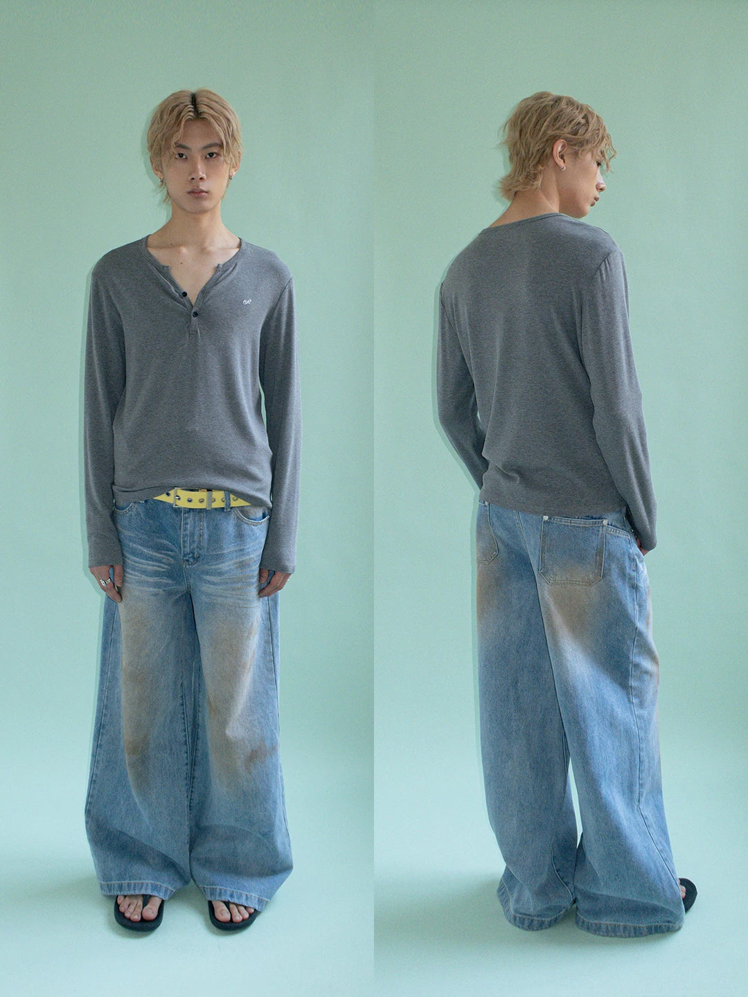FUNKYFUN Hand-dyed Old Jeans