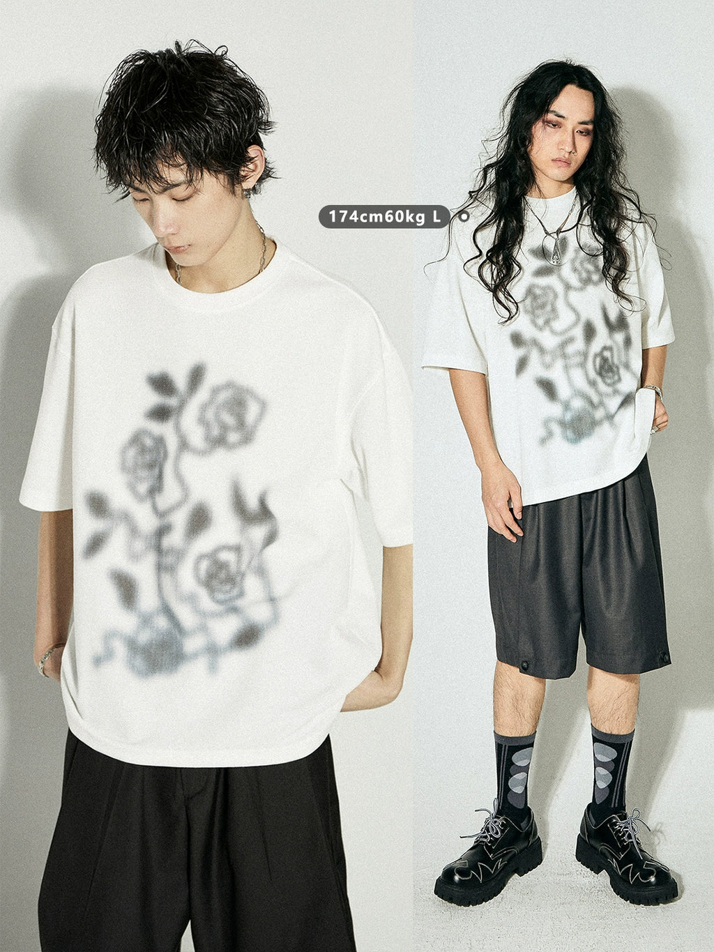 PHYS Rose Print Loose Tee