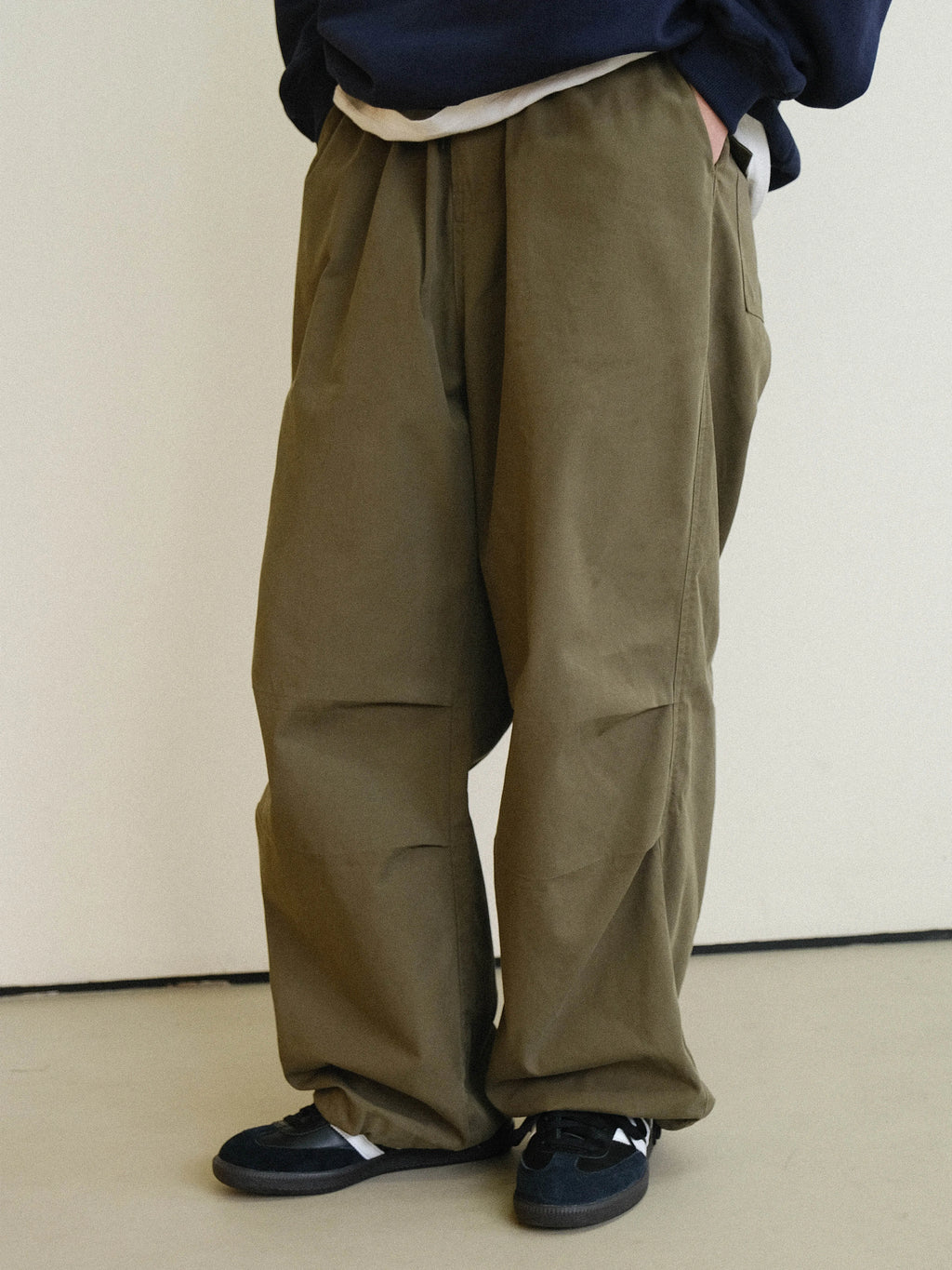 Anniehall Vintage Loose Pleated Casual Pants