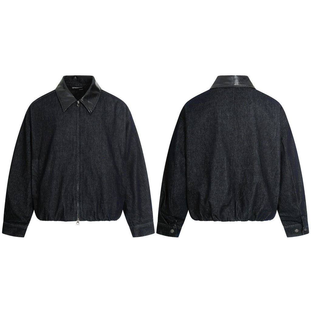 11KN Lapel Leather Casual Minimalist Jacket