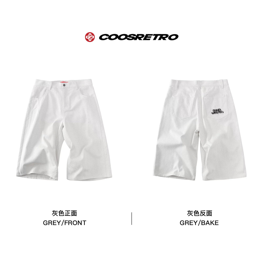 CoosRetro Vintage Straight Versatile Cropped Pants