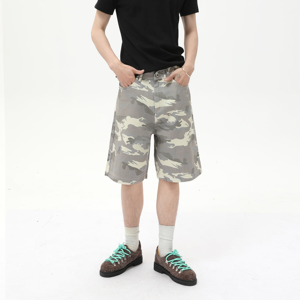 MTLCLOTHES Camouflage Loose Wide Leg Casual Pants