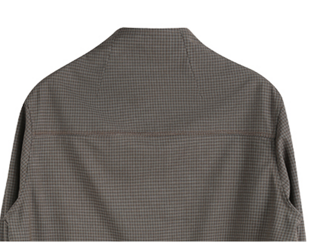 Slight Vogue Turtleneck Plaid Shirt