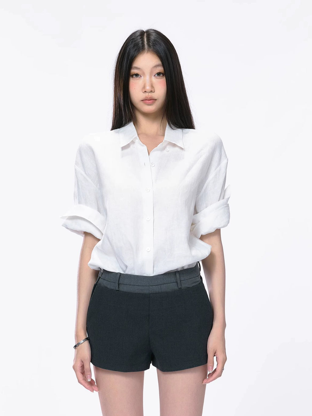 WITHMIN Loose and Slim Casual Shirt