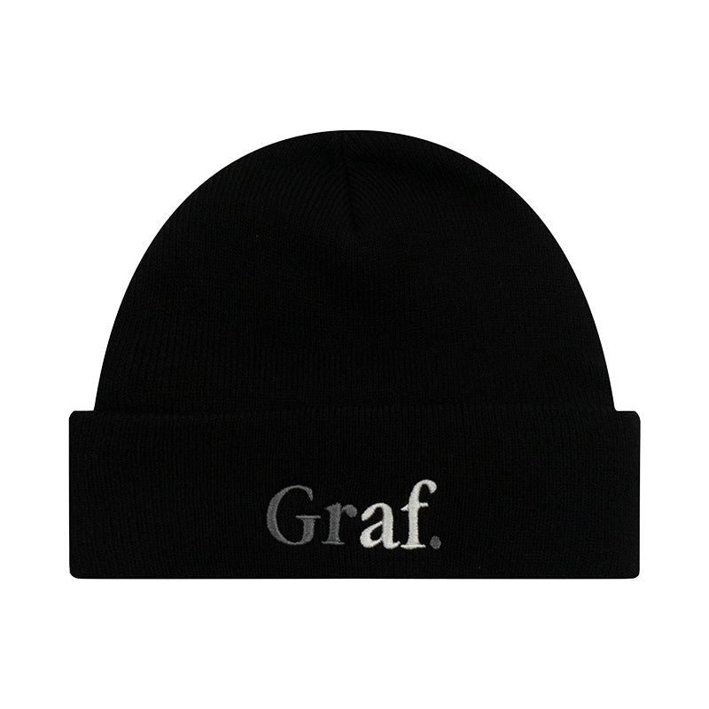 GRAF Embroidered Color Knitted Short Thread Cap