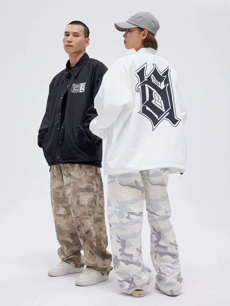 US Loose Hip Hop Camo Overalls