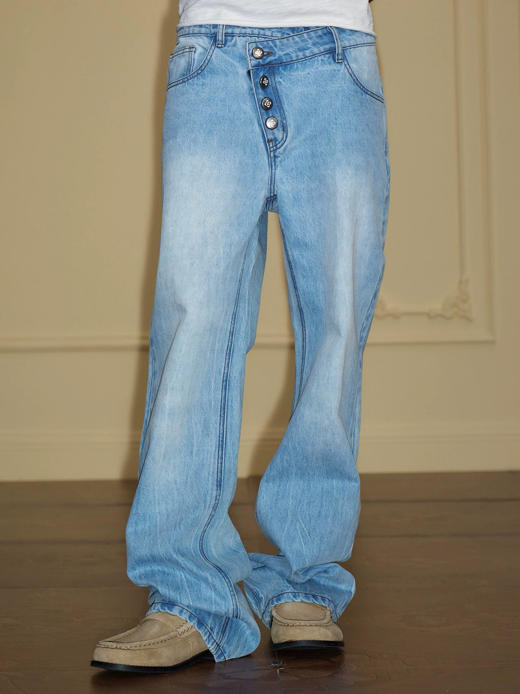 YADcrew Loose Retro Straight Jeans