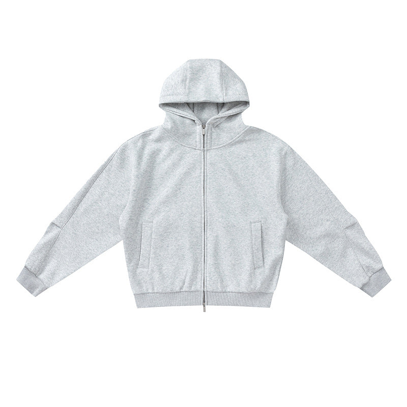 UNF Loose Hooded Fleece Thermal Turtleneck Jacket