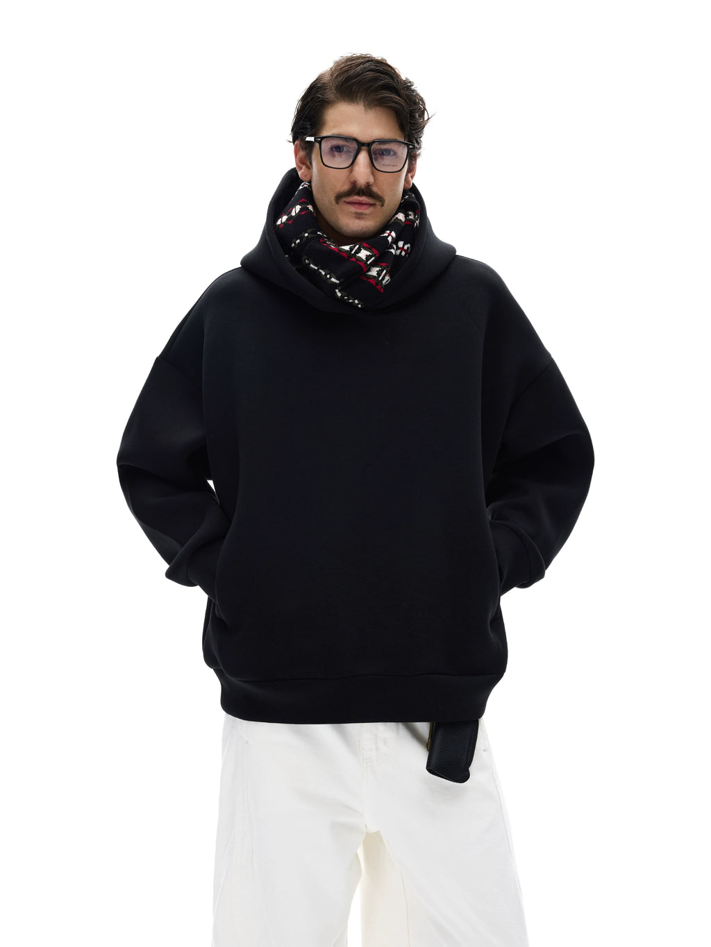 MADWITCH Simple Loose Casual Hooded Sweater