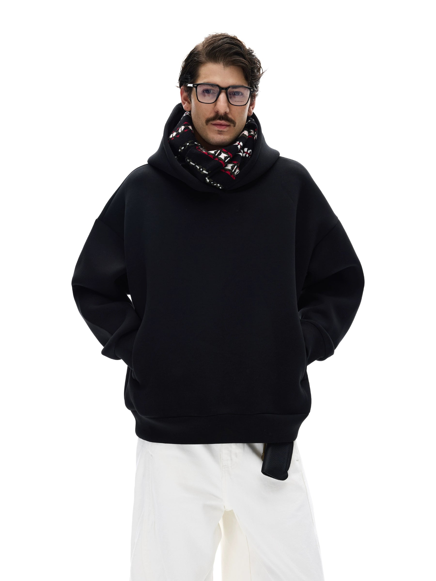 MADWITCH Simple Loose Casual Hooded Sweater