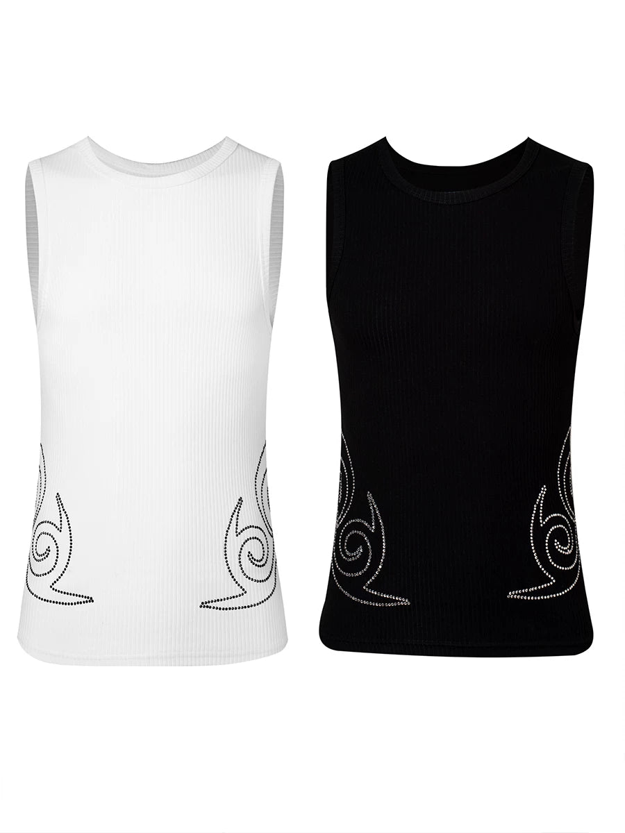 Karmanistic Vintage Slim Fit Hot Diamond Vest
