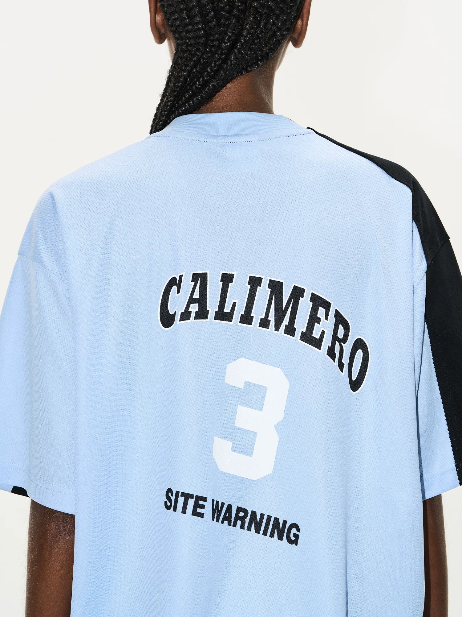 BLINDNOPLAN Rough Contrast Splicing Sports Tee
