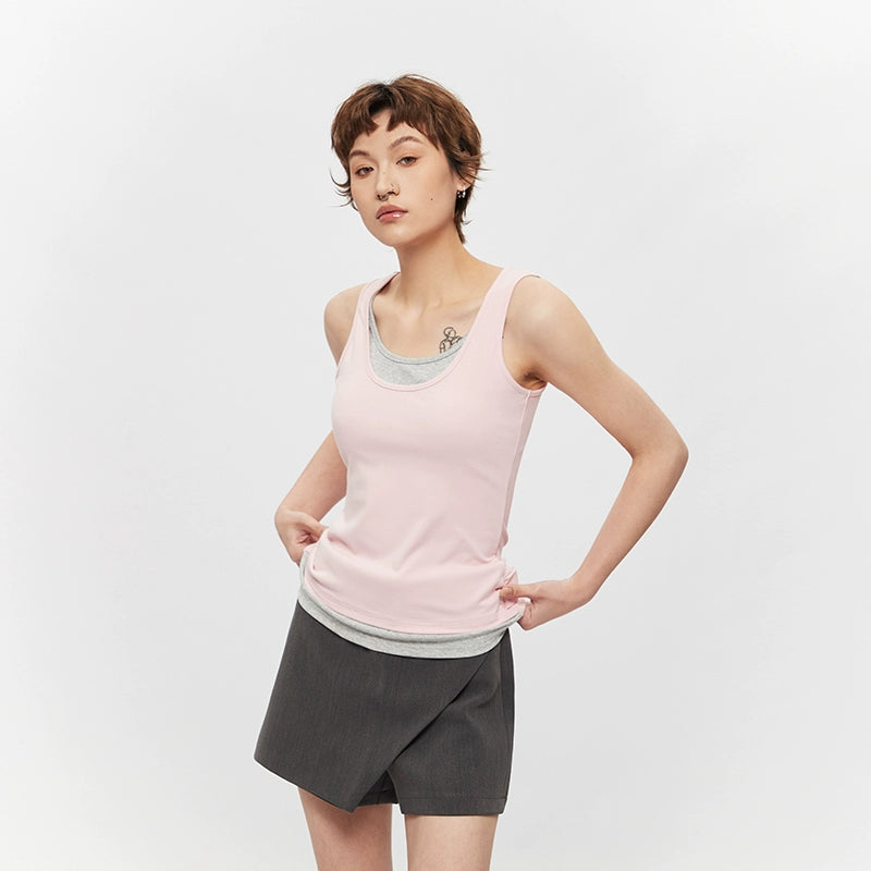 AIRHOOD Fake Two-piece Sling I-shaped Vest