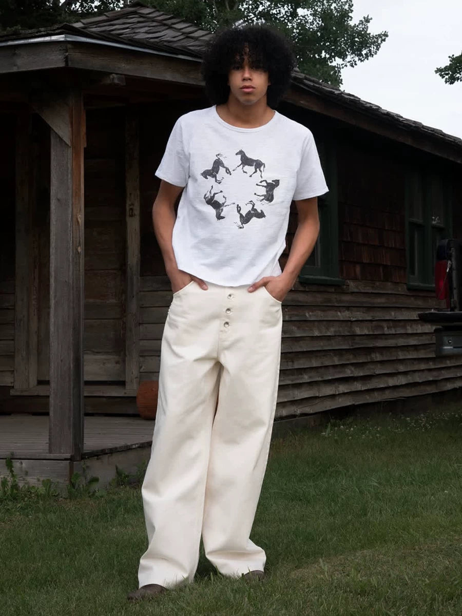 FTS Casual Shoulder Sleeve Printed Tee