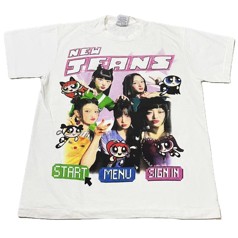 Wang Youbing Studio! NEW JEANS X PPG 260g 100% Cotton Tee