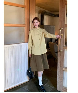 KANO Embroidered Shirt with Bow Embellishments