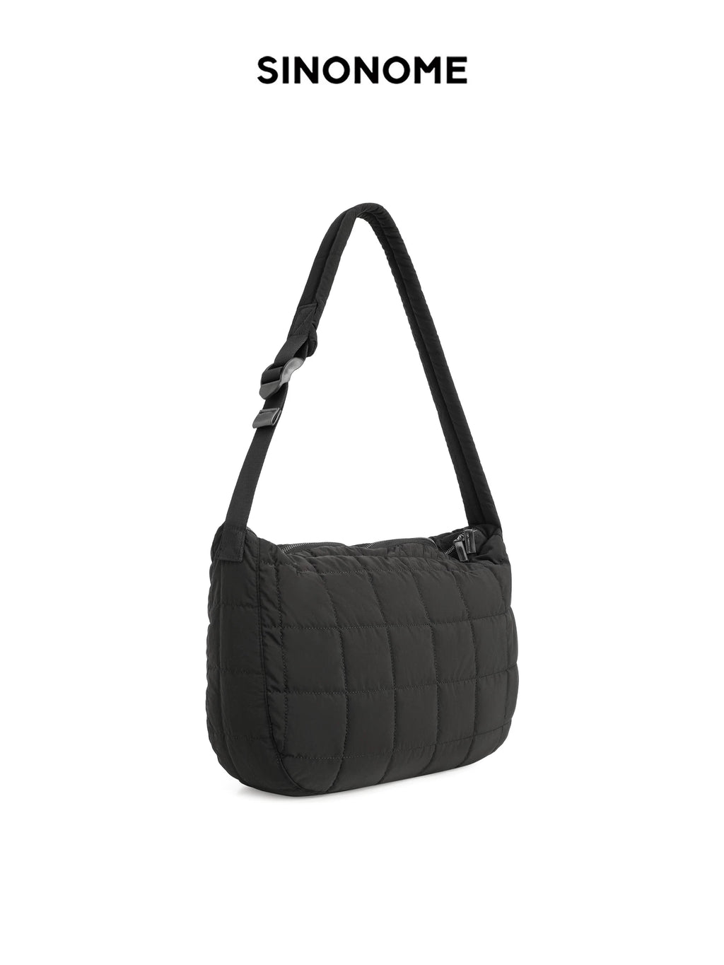 SINONOME single zipper shoulder adjustable bag