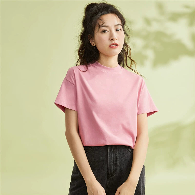Giordano Comfortable Loose Small Turtleneck Tee