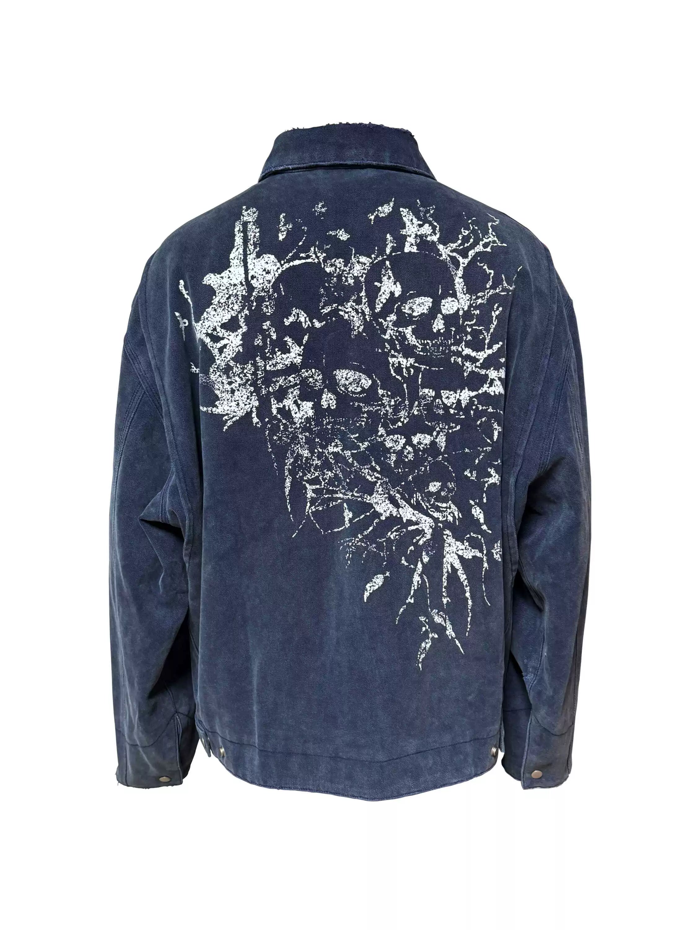 Human Skull Print Jacket