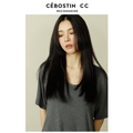 Cebostin Lazy Wind Round Neck Loose Casual Versatile Tee