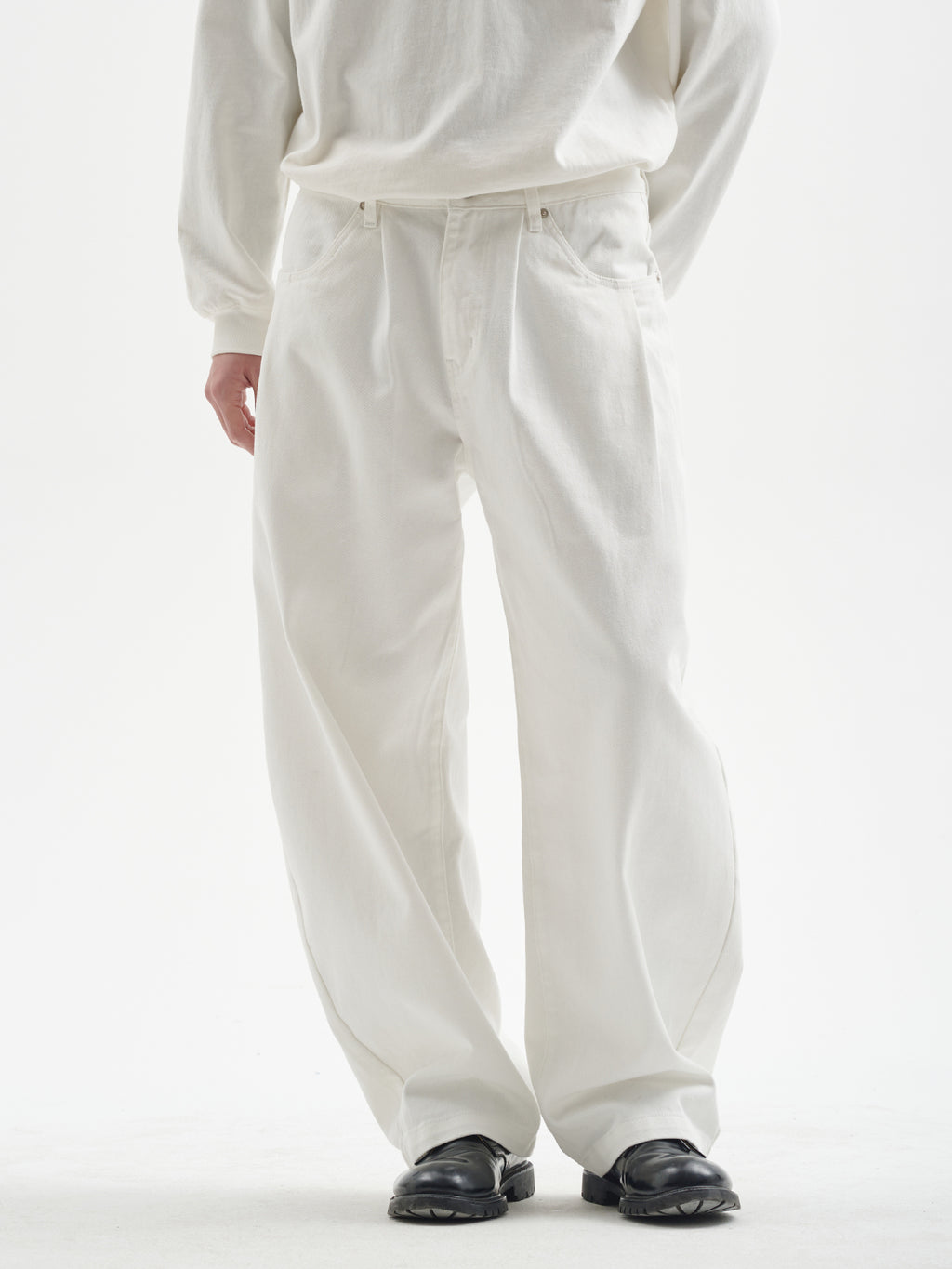 BUTTBILL 25SS puree heavy twill washed micro-cocoon jeans