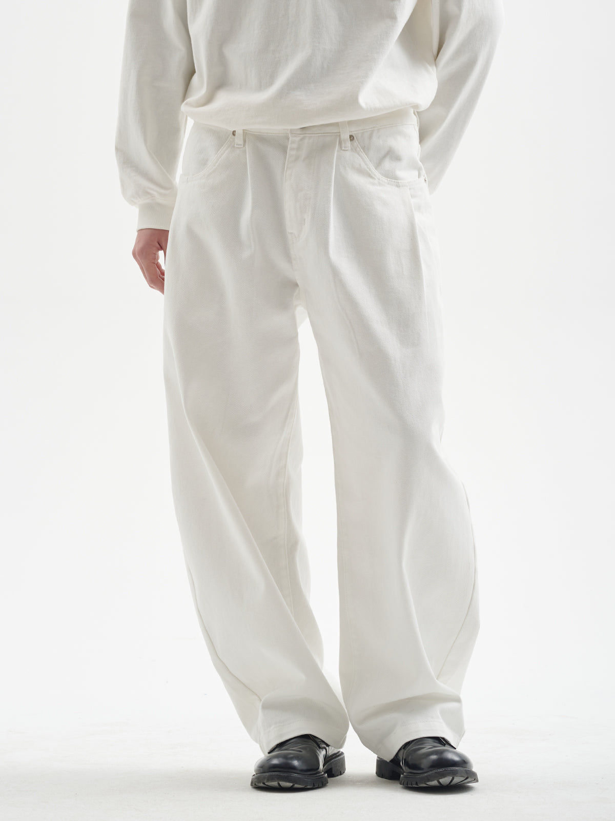 BUTTBILL 25SS puree heavy twill washed micro-cocoon jeans