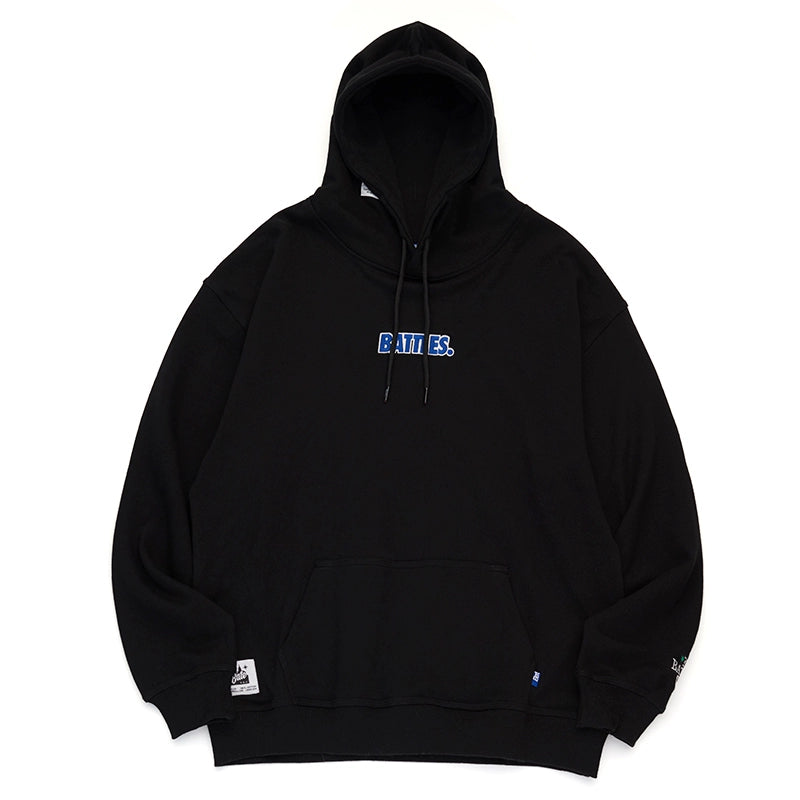 Battles Embroidered Cotton Terry Hooded Sweater