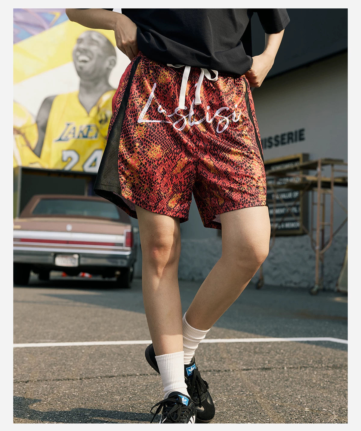 LUSHISI Breathable Moisture Wicking Sports Shorts