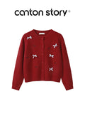 Cantonstory Knitted Cardigan Sweater