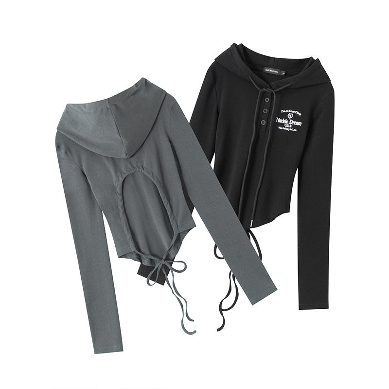 Nariele Sexy Halter Strap Short Long Sleeve