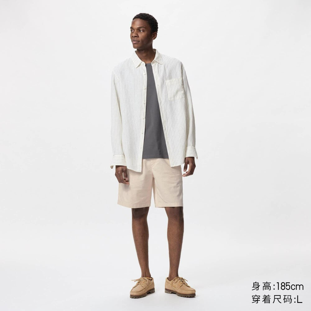 Uniqlo Hemp-blend Elastic Casual Shorts