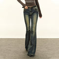 Ariseism Vintage Design Micro-flared Jeans
