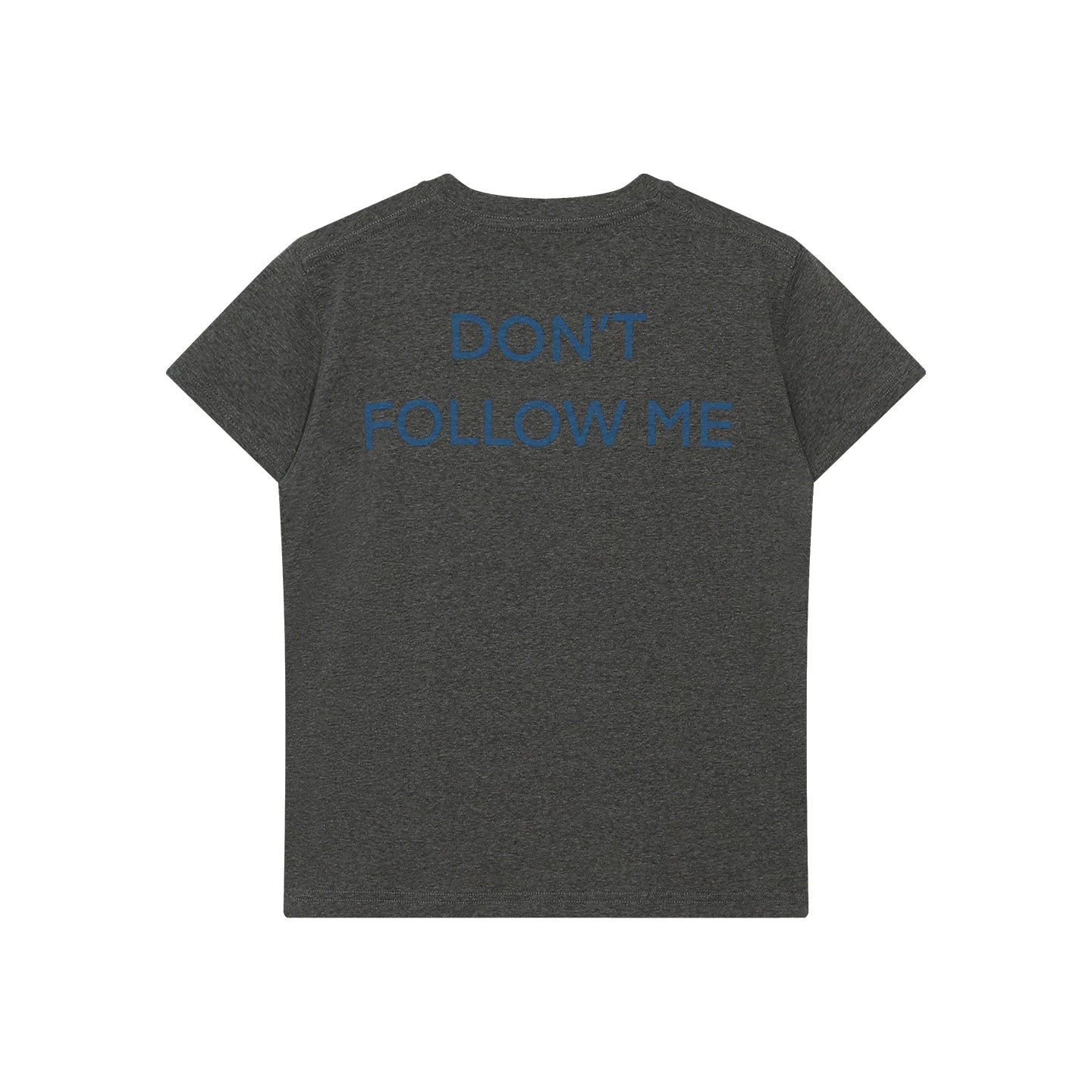 FUNKYFUN Contrasting Color Slogan Fun Printing Tee