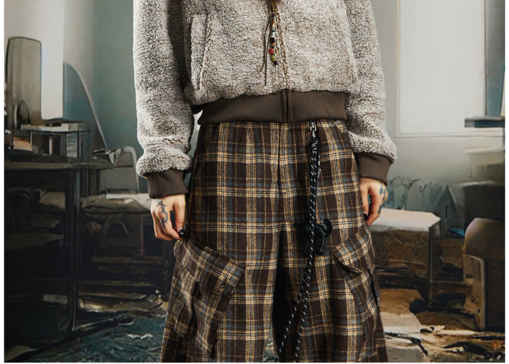 NOMANIAI Retro Short Slim Lamb Wool Thickened Coat