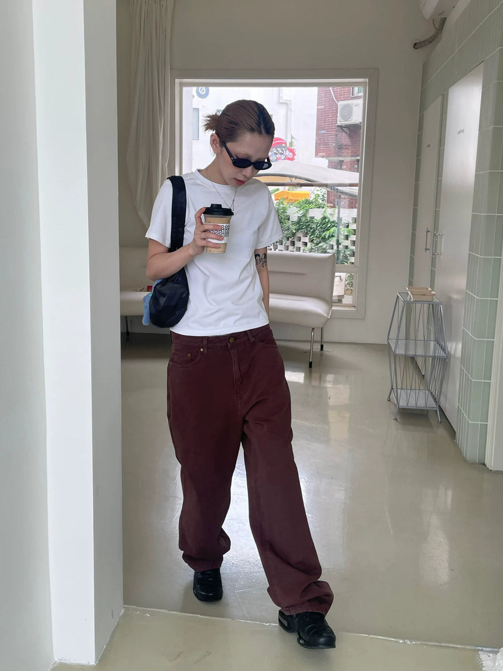 MMBBT Embroidered Casual Versatile Overalls