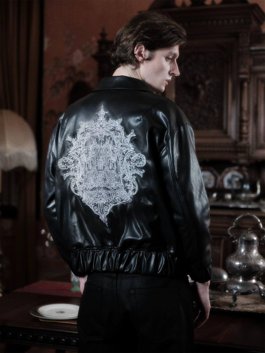 WANNA LAB Embroidered Corner Jacket