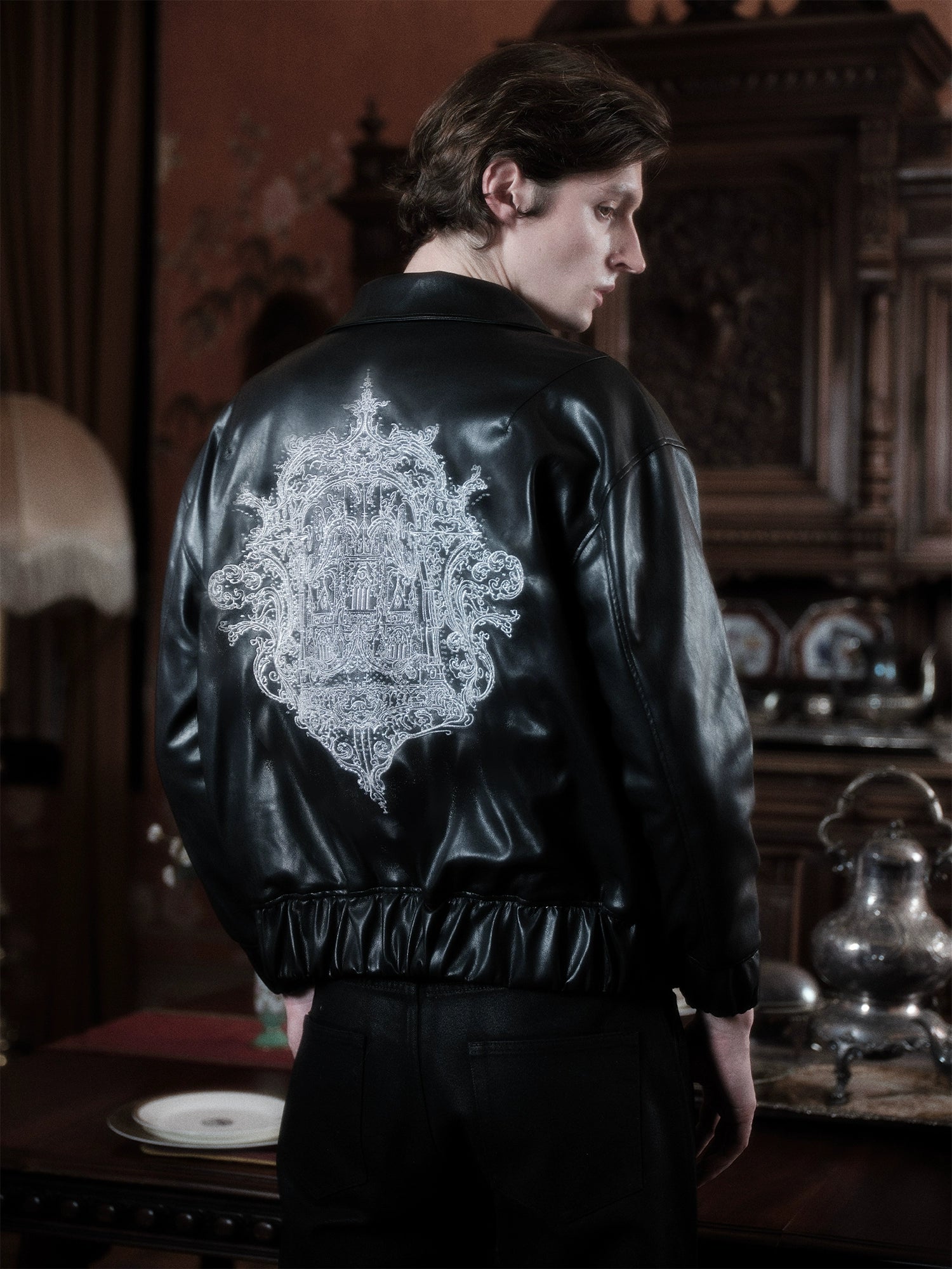 WANNA LAB Embroidered Corner Jacket