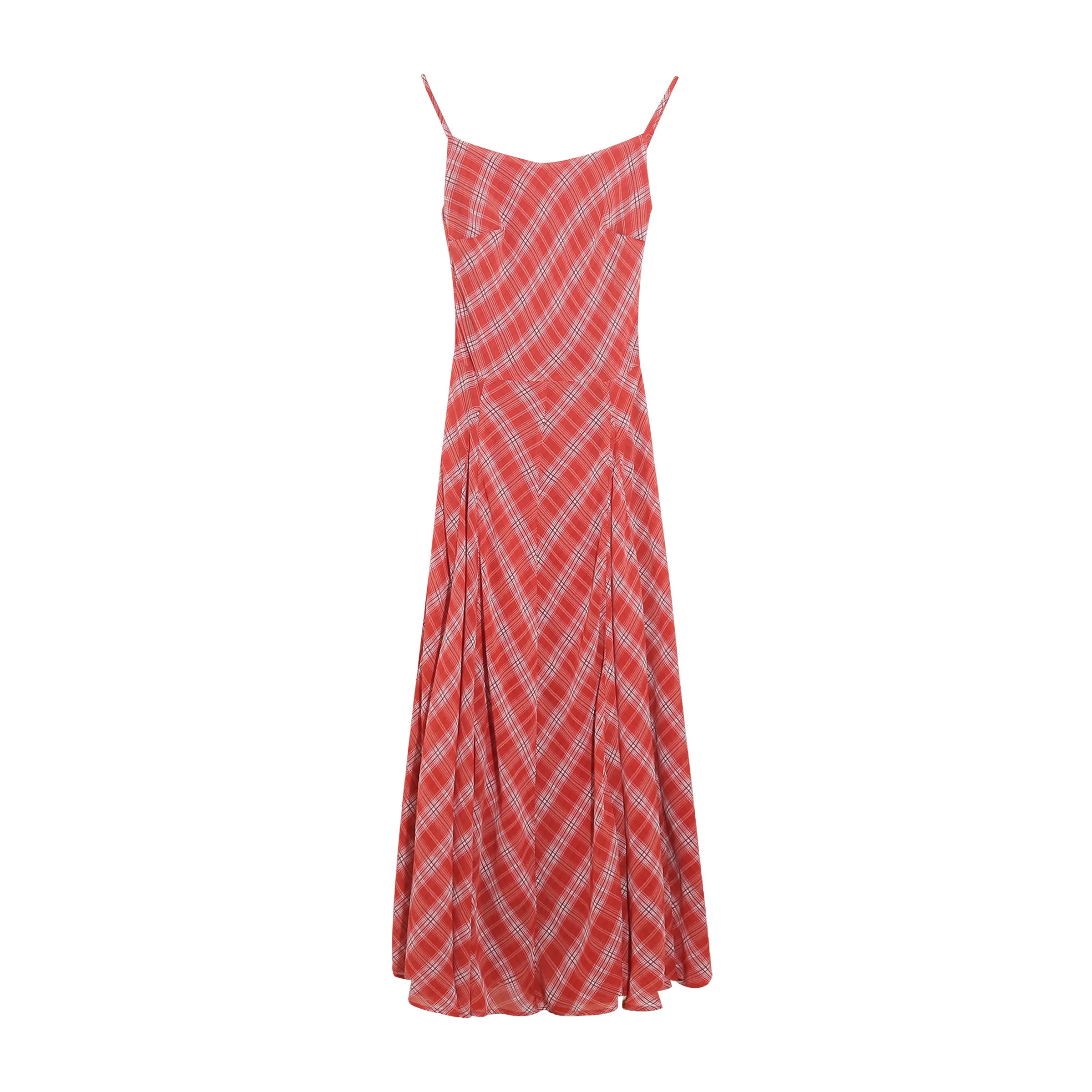 Wildberry Red Plaid Waist Suspender Dress