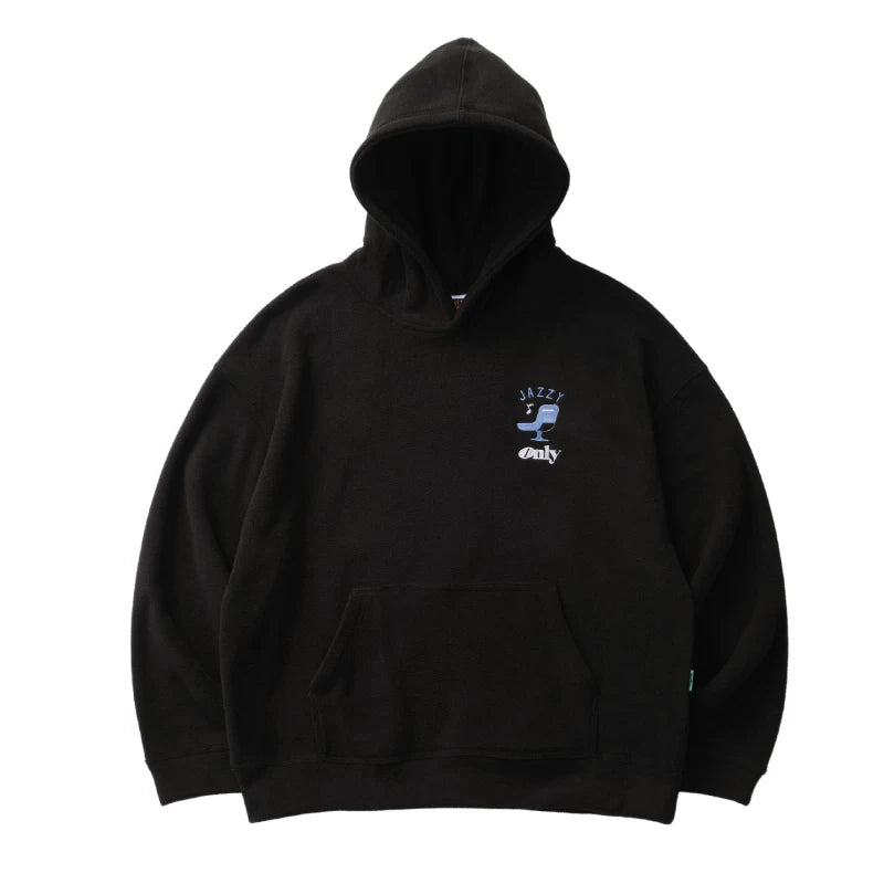 Battles Vintage Loose Versatile Embroidered Hooded Sweater