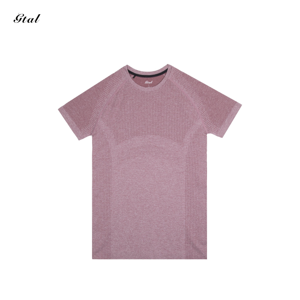 GTAL Quick Drying Fitness Elastic Slim Fit Crew Neck Tee
