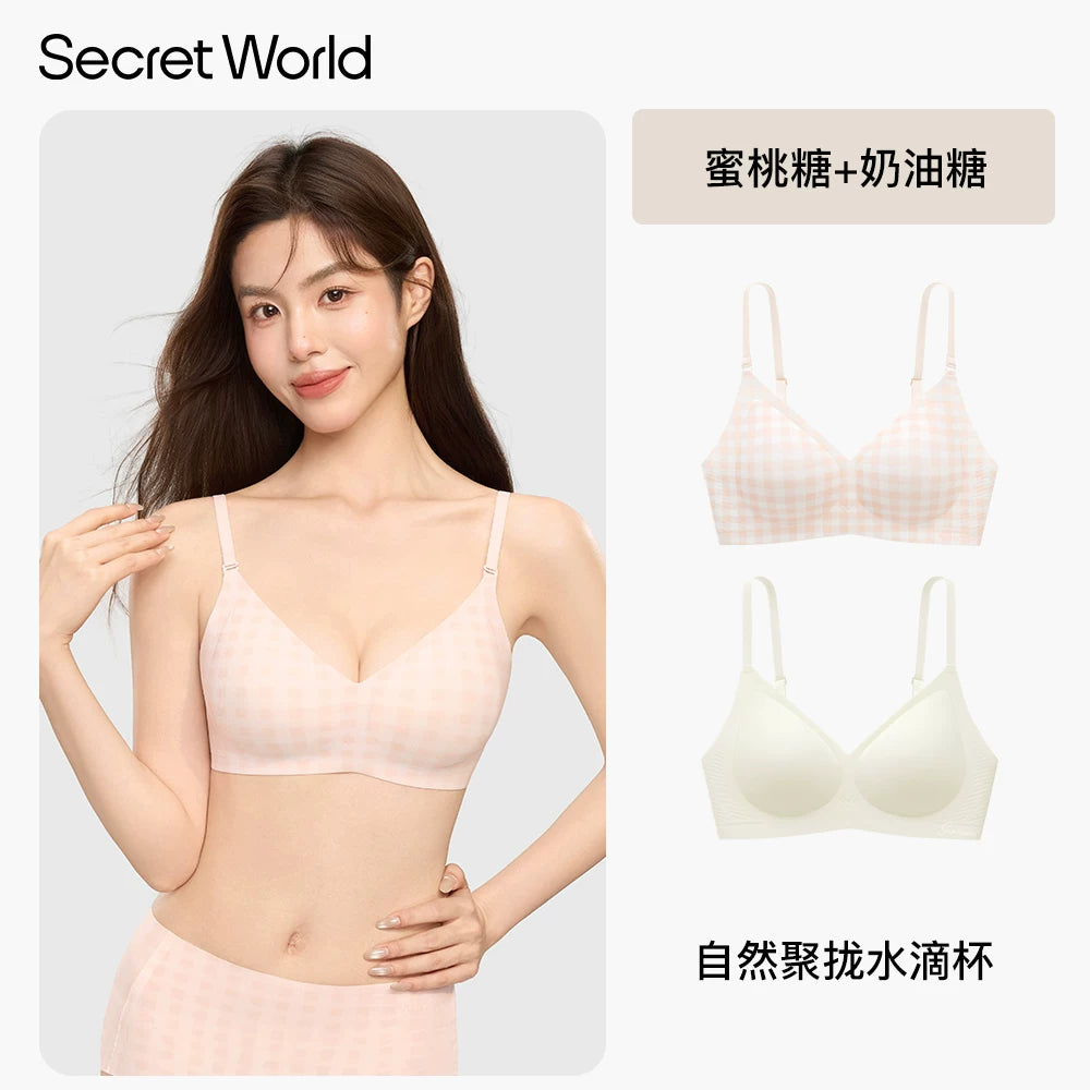 SecretWorld Seamless Soft Support Bra Cover Set