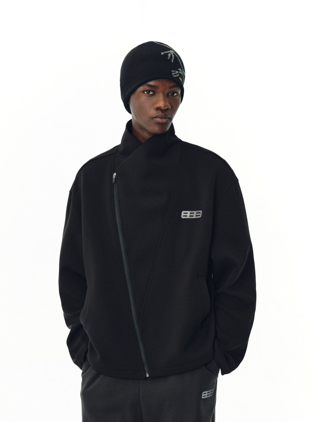 FPA Diagonal Cut Turtleneck Short Jacket