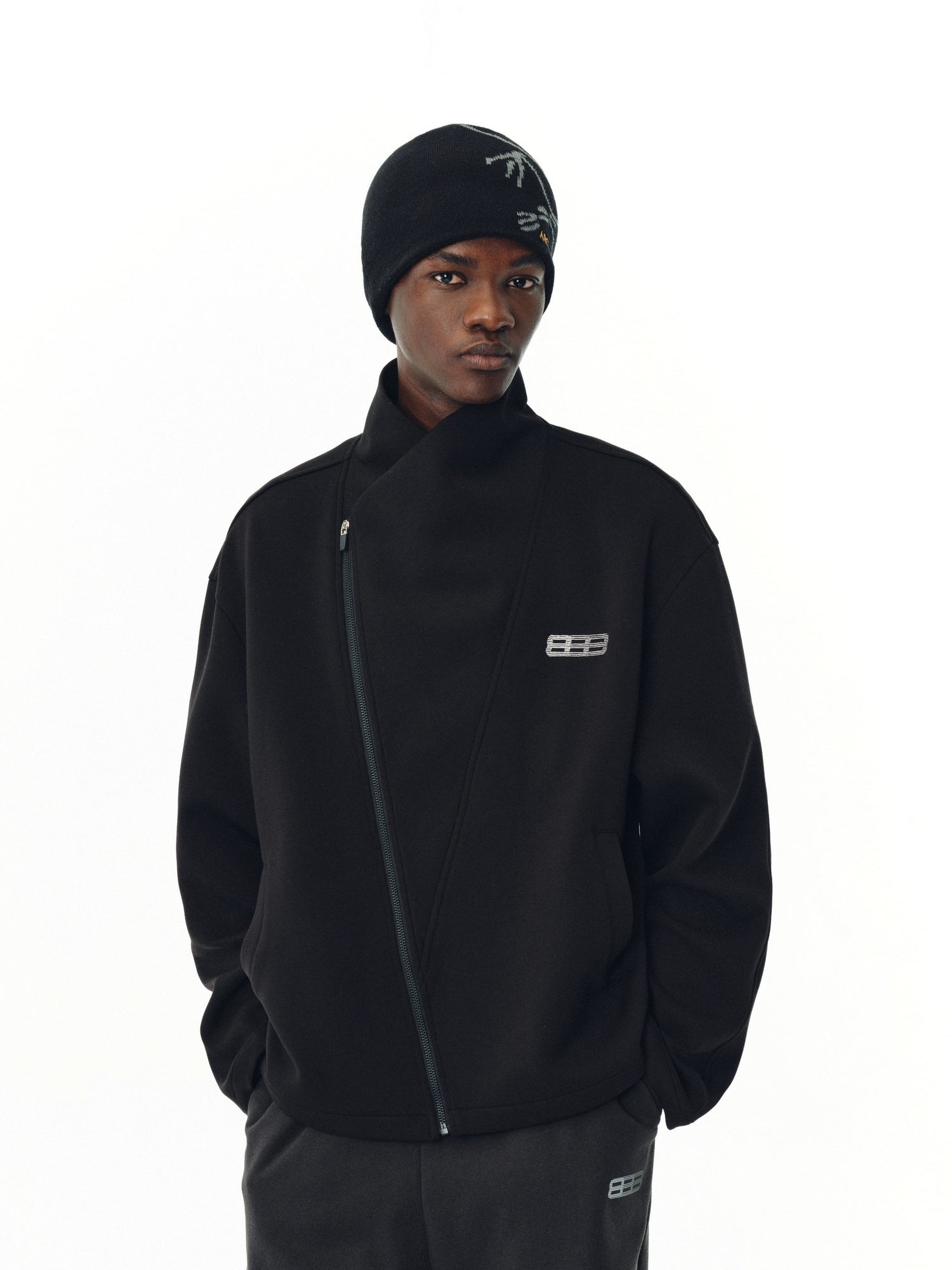 FPA Diagonal Cut Turtleneck Short Jacket